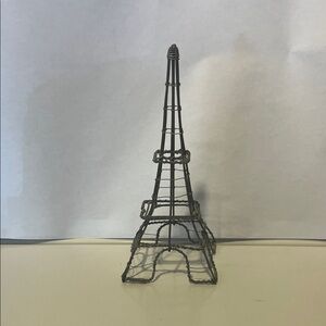 Small Wire Eiffel Tower Sculpture stands 9.5” high